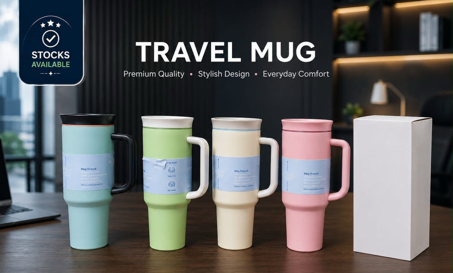 Everyday Travel Mug with straw