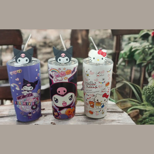 Steel Tumblers With Steel Straw