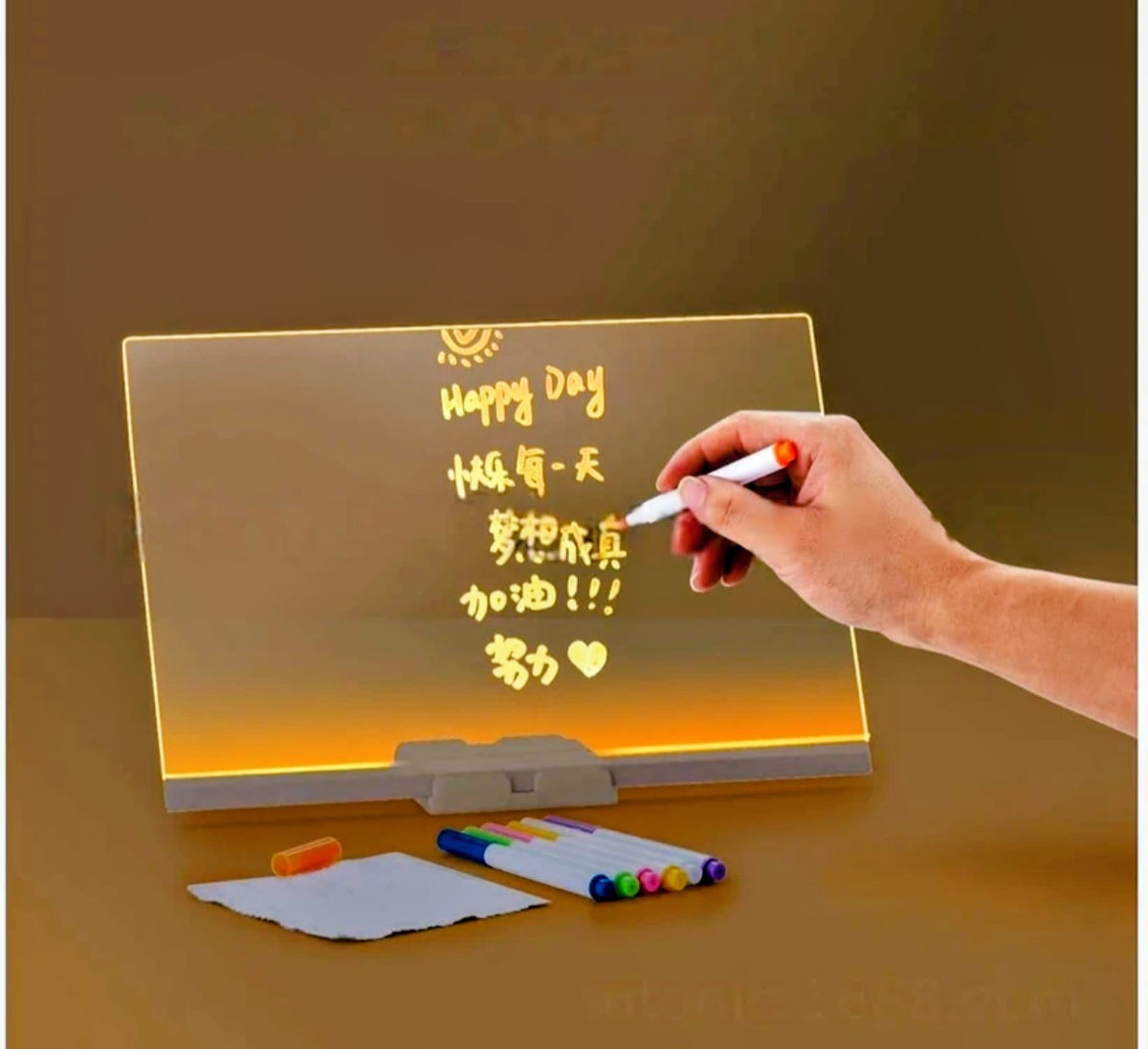 LED 3D Acrylic Writing Pad