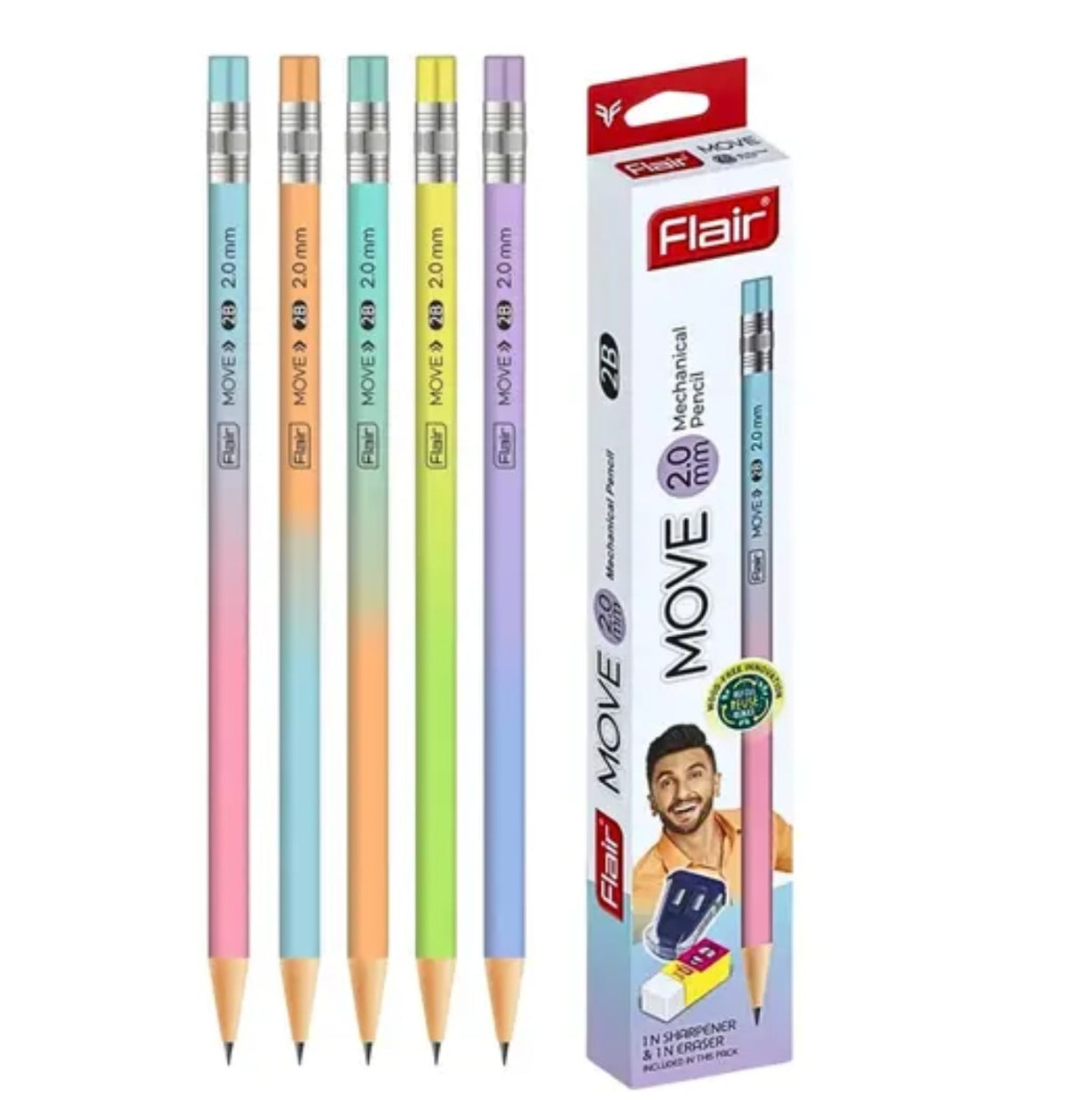 Flair Move HX 2.0 Mechanical Pencil (Pack of 10)