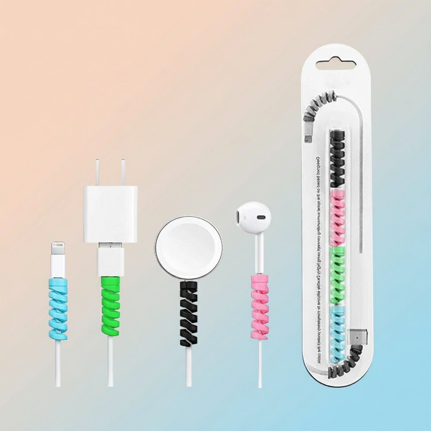 Spiral cable Protector (Pack of 4pcs)