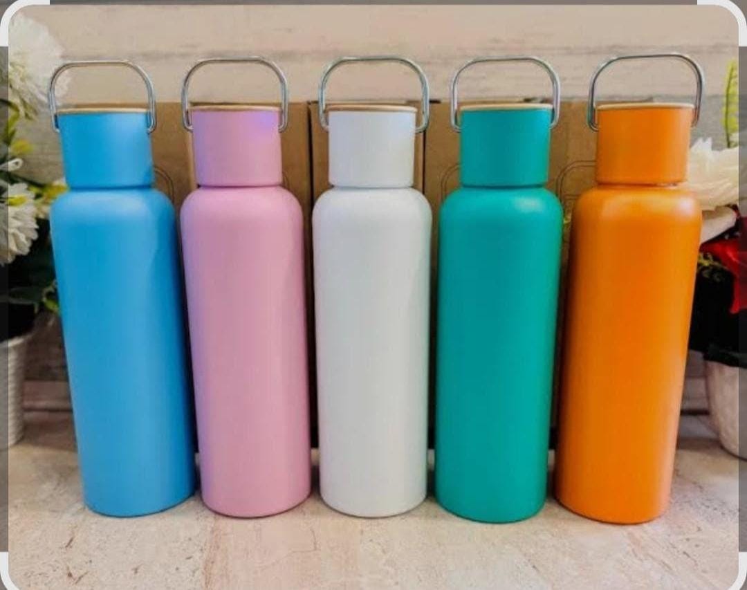 Trendy Steel Water Bottles with handle