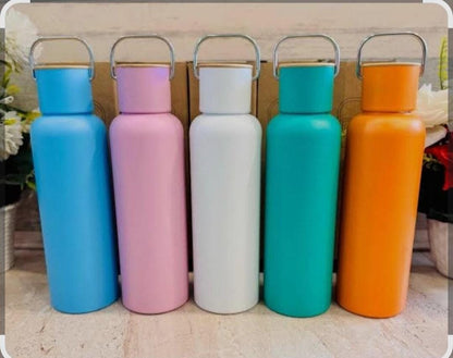 Trendy Steel Water Bottles with handle