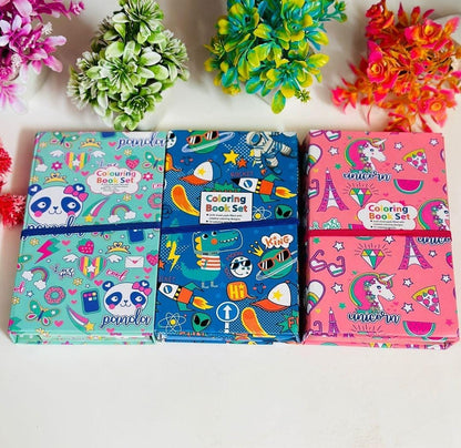 3 in 1 Colouring Book Set