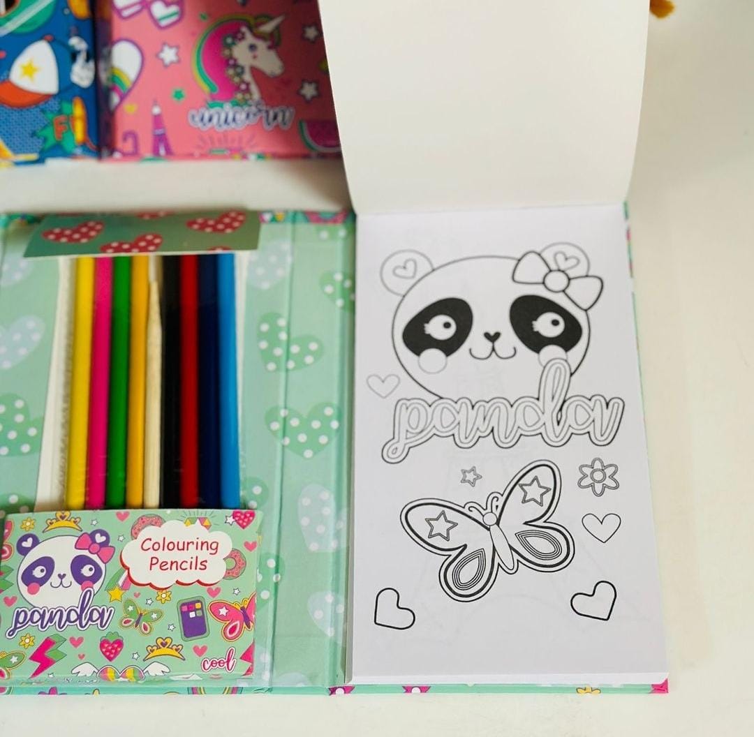 3 in 1 Colouring Book Set