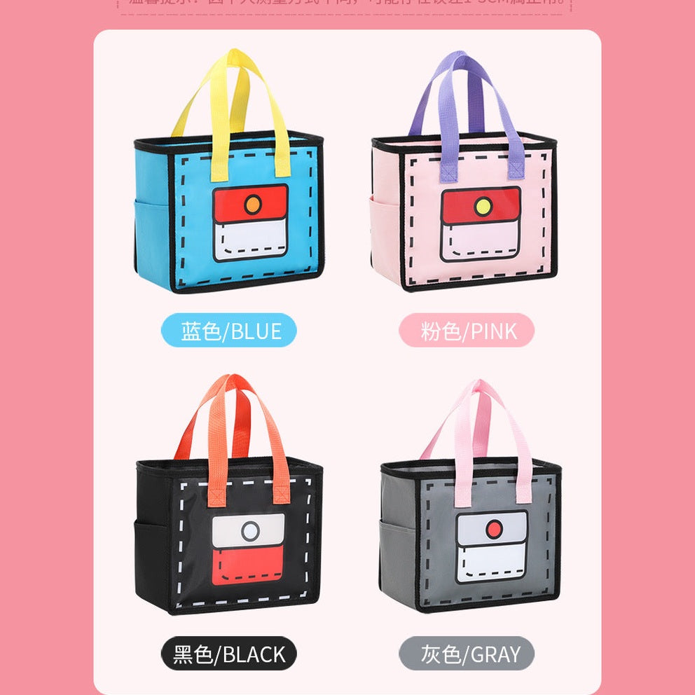 Insulated Lunch Bags with Magic Pocket