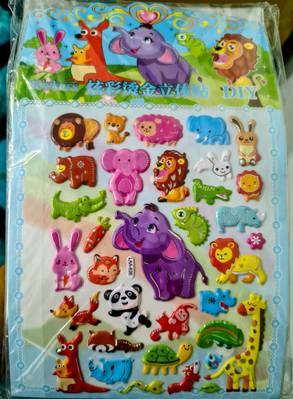3D Puffy Stickers - Multiple Designs