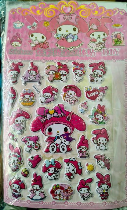 3D Puffy Stickers - Multiple Designs