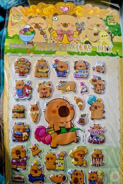 3D Puffy Stickers - Multiple Designs