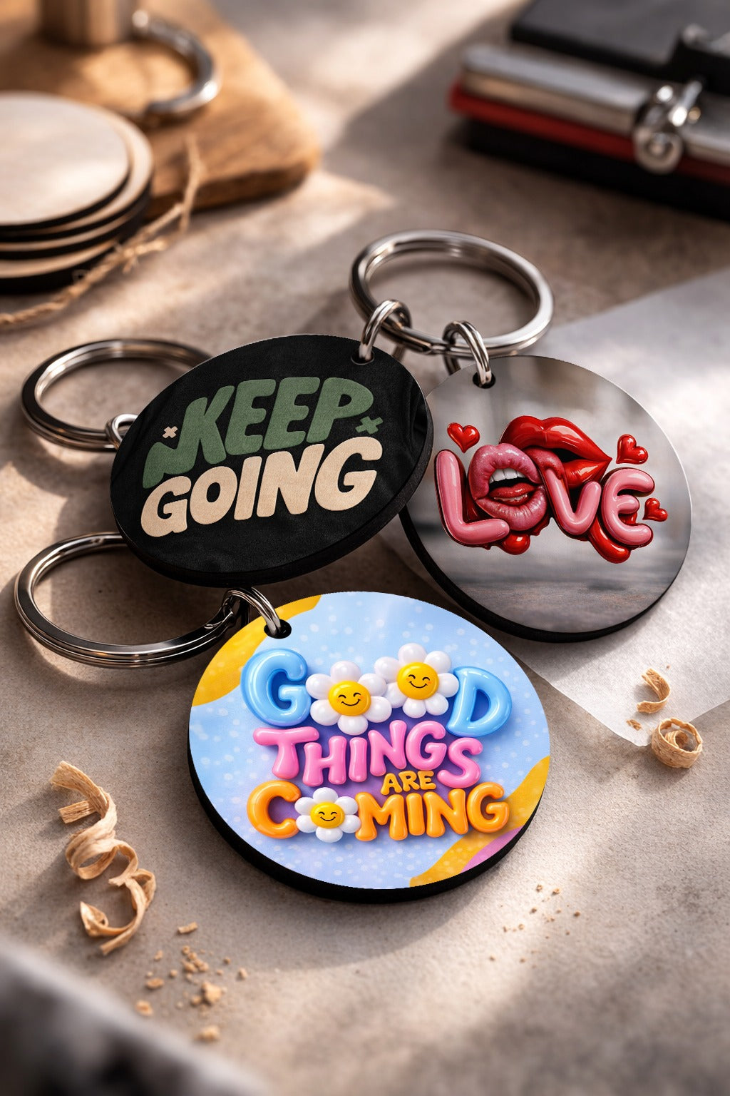 Customized key chains (Pack of 3)