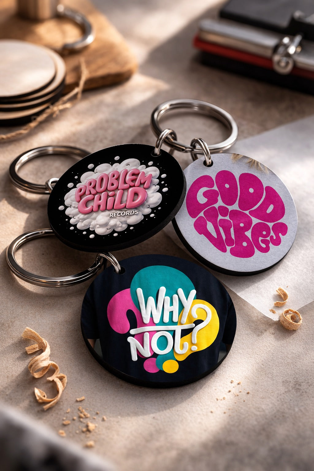 Customized key chains (Pack of 3)