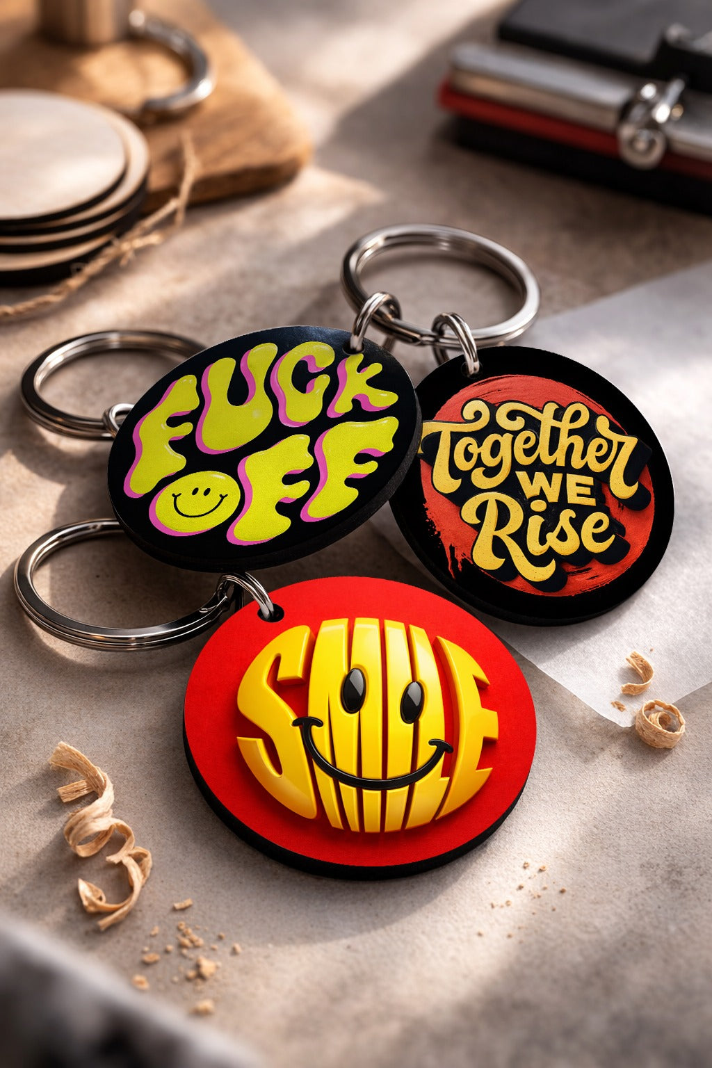 Customized key chains (Pack of 3)