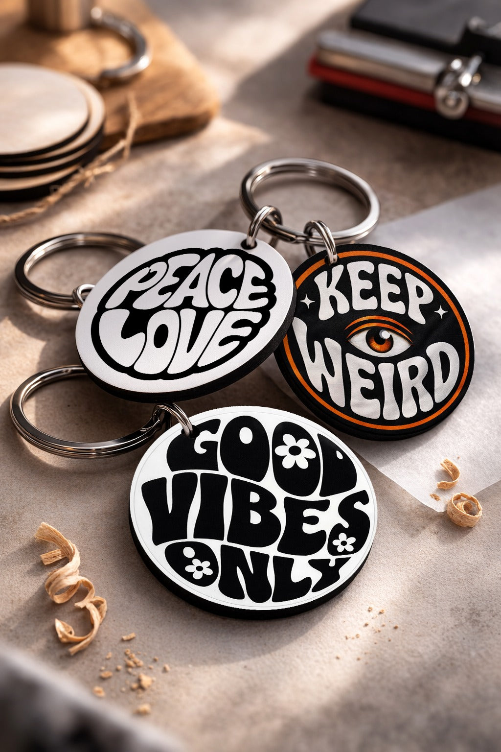 Customized key chains (Pack of 3)
