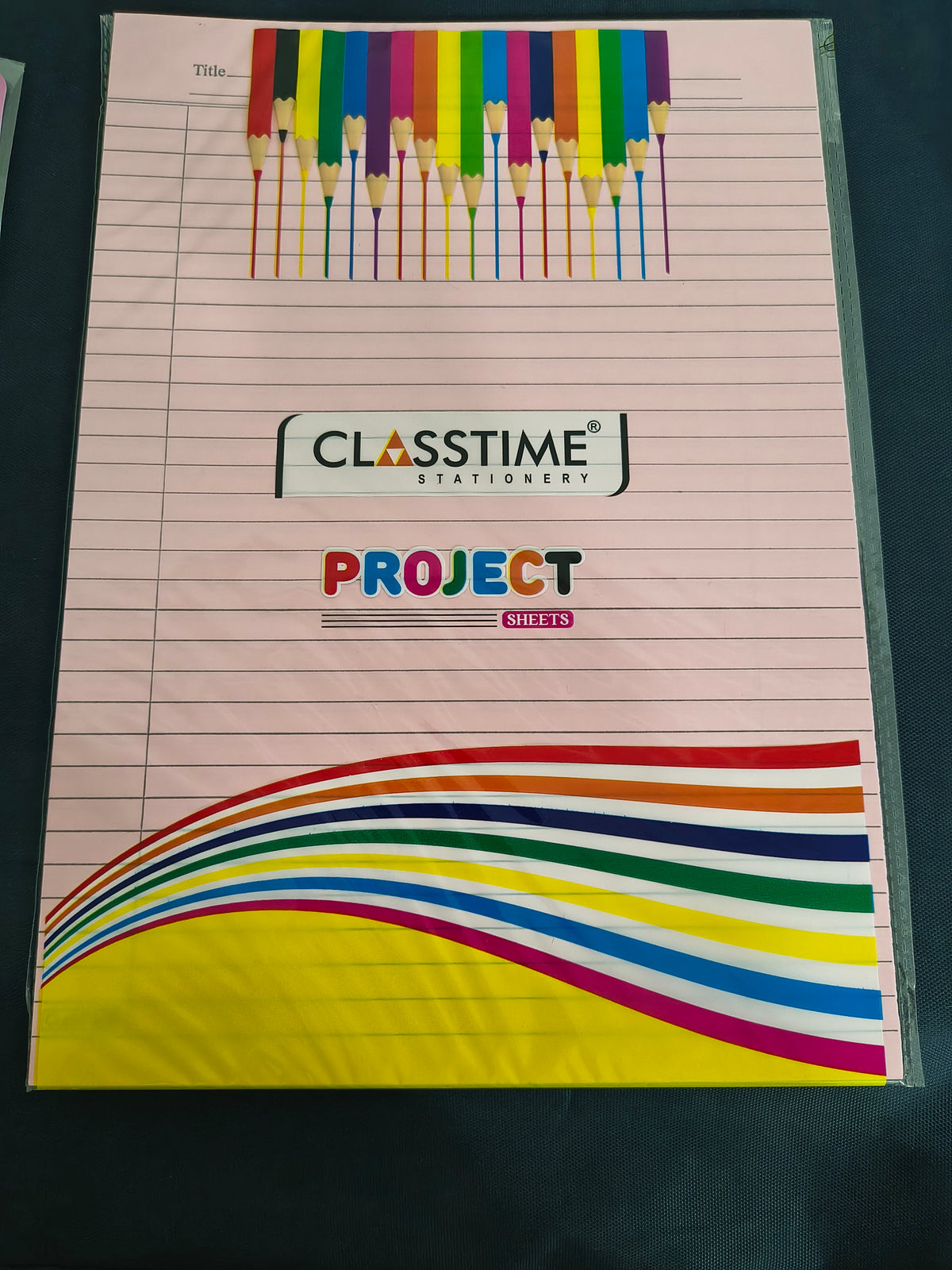 A4 Ruled Sheets - Multicolour (Pack of 20)