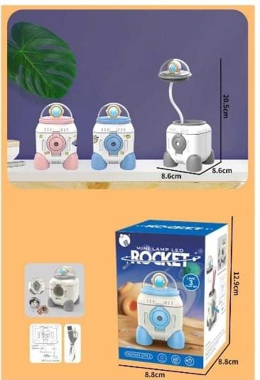 Mini LED Rocket Lamp