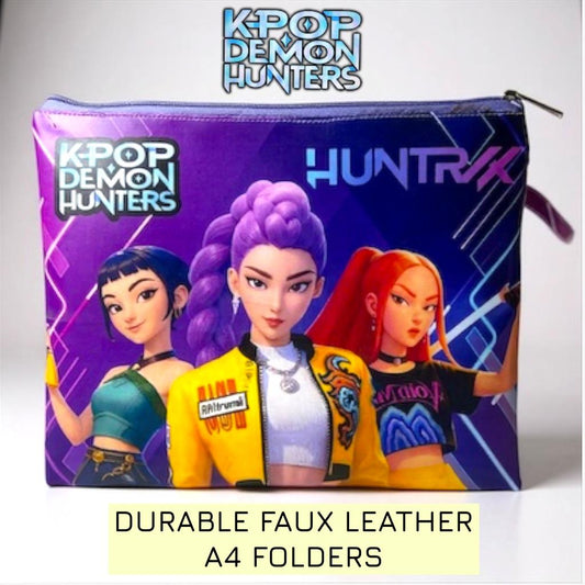 K Pop Faux Leather A4 Folder