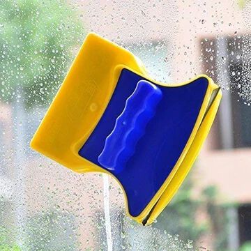 Magnetic window glass cleaner double side