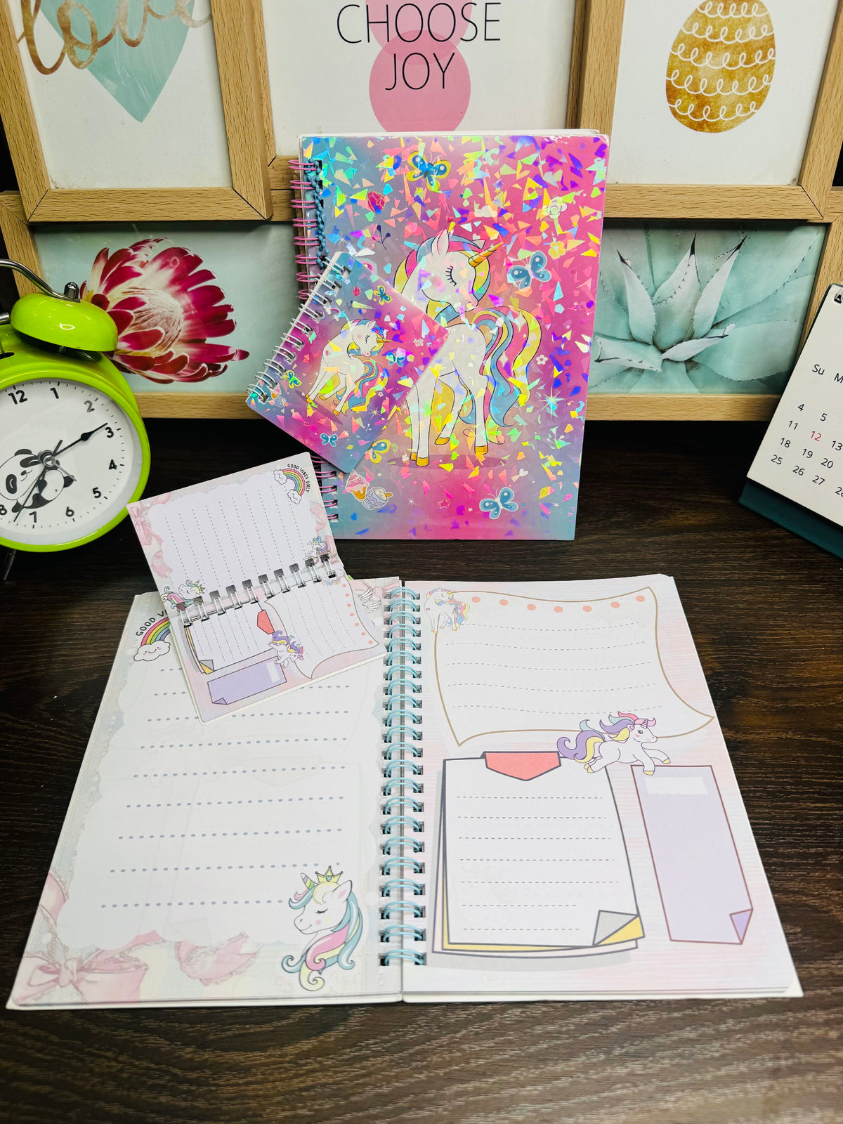 3D Unicorn Diary with Minipad