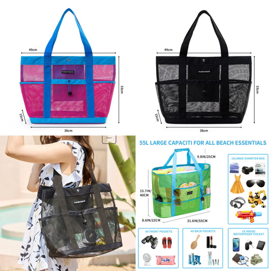 Mesh beach/ pool/ gym/ picnic bag