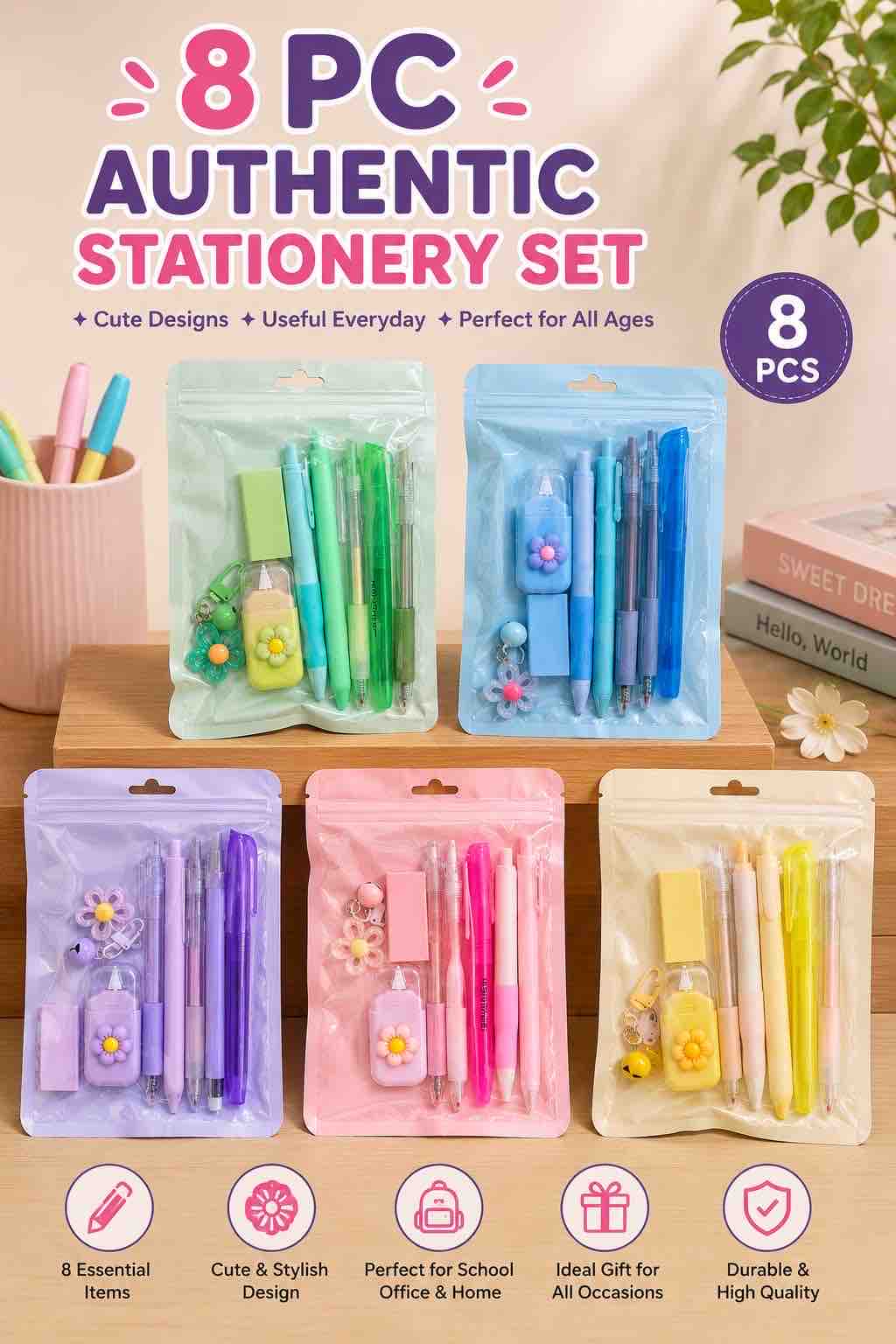 8 PC Stationary Set