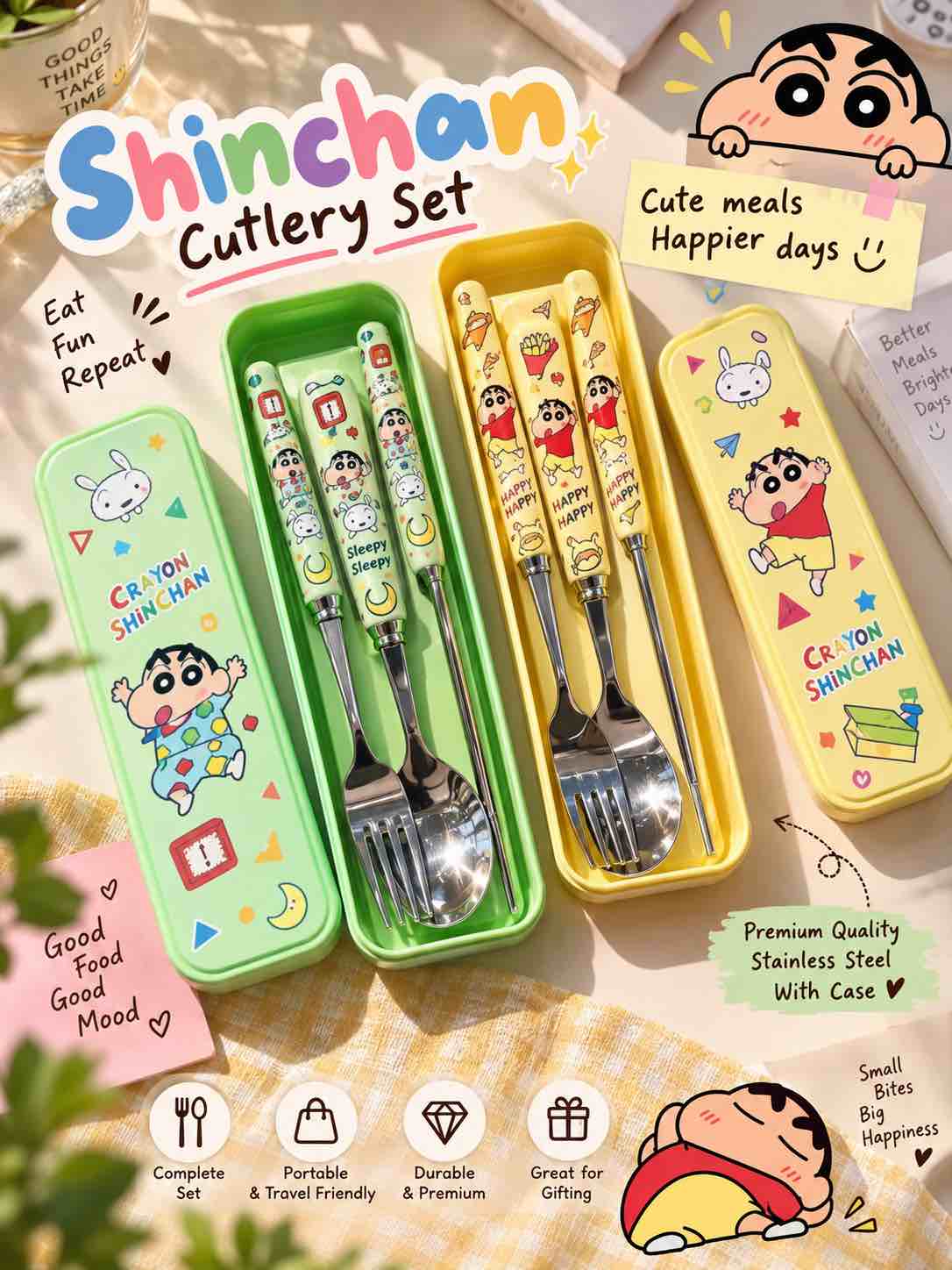Shinchan Cutlery Set