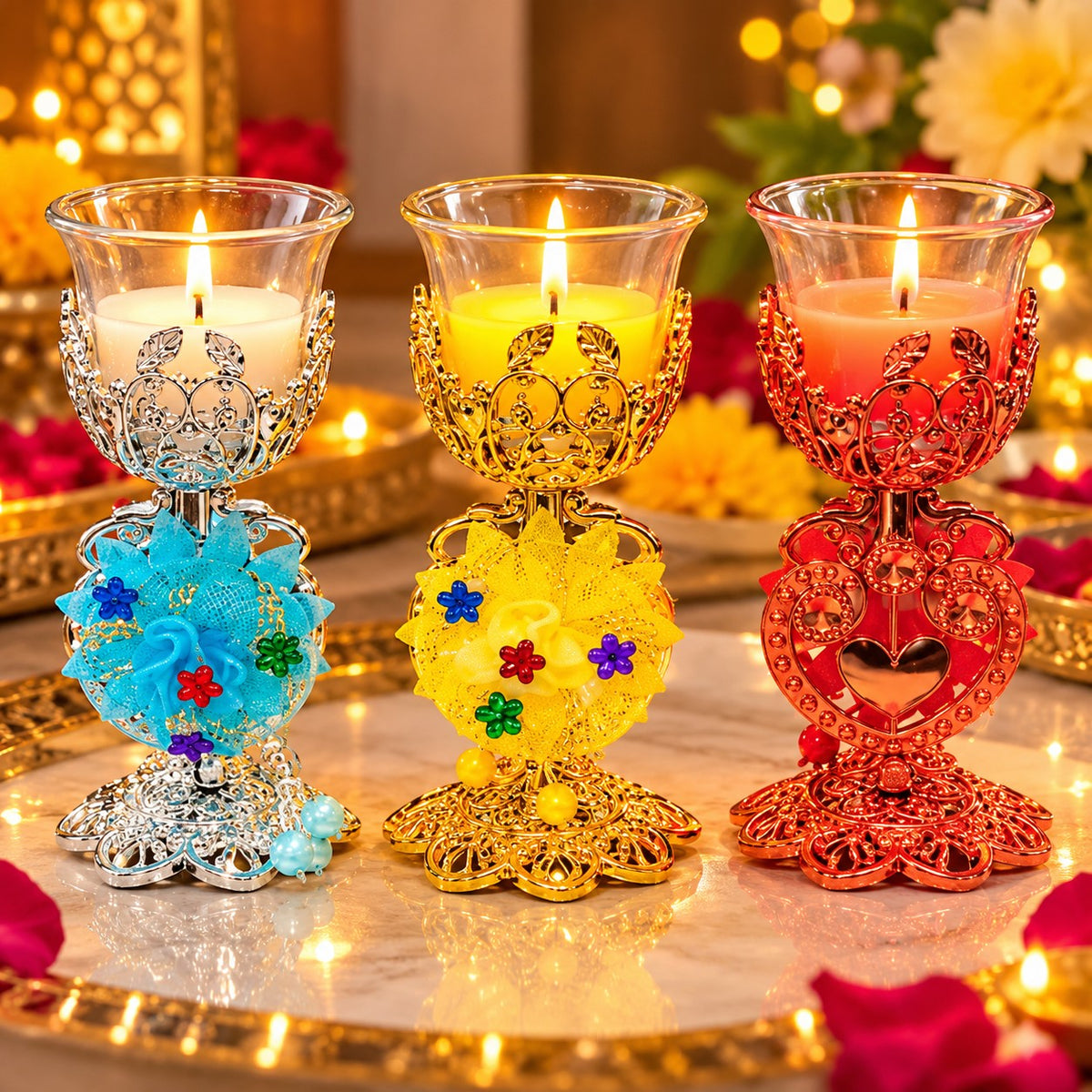 Ornate Diya Holder