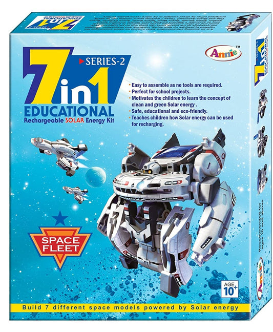 7 in 1 Educational Rechargeable Solar Energy Kit