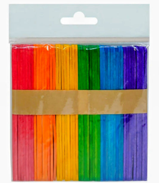 Ice Cream Sticks (50 pcs) - Multicolour