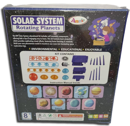 Solar System Rotating Planet