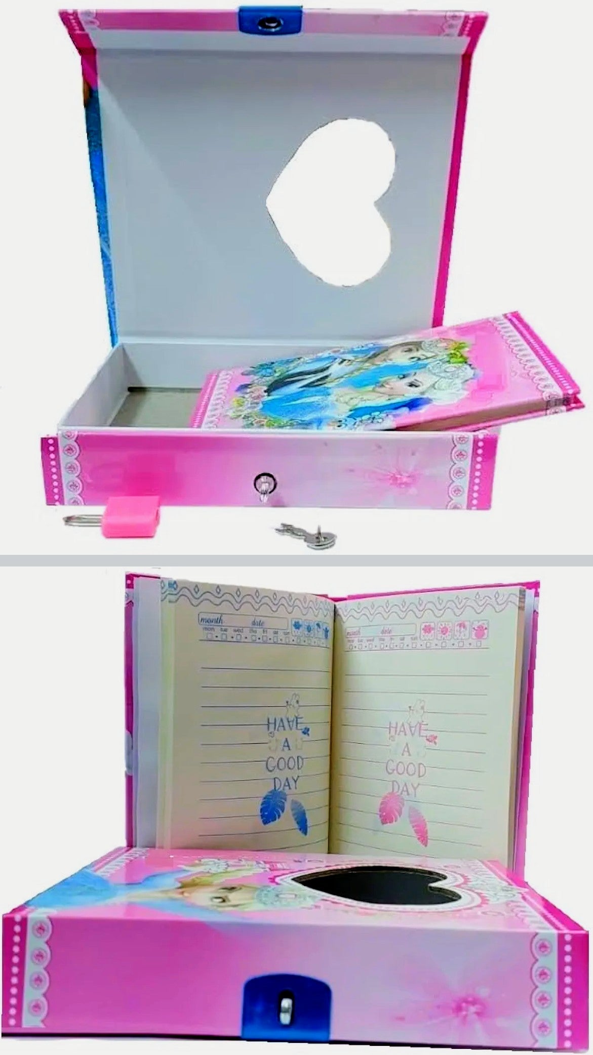 Diary with Lock and Key