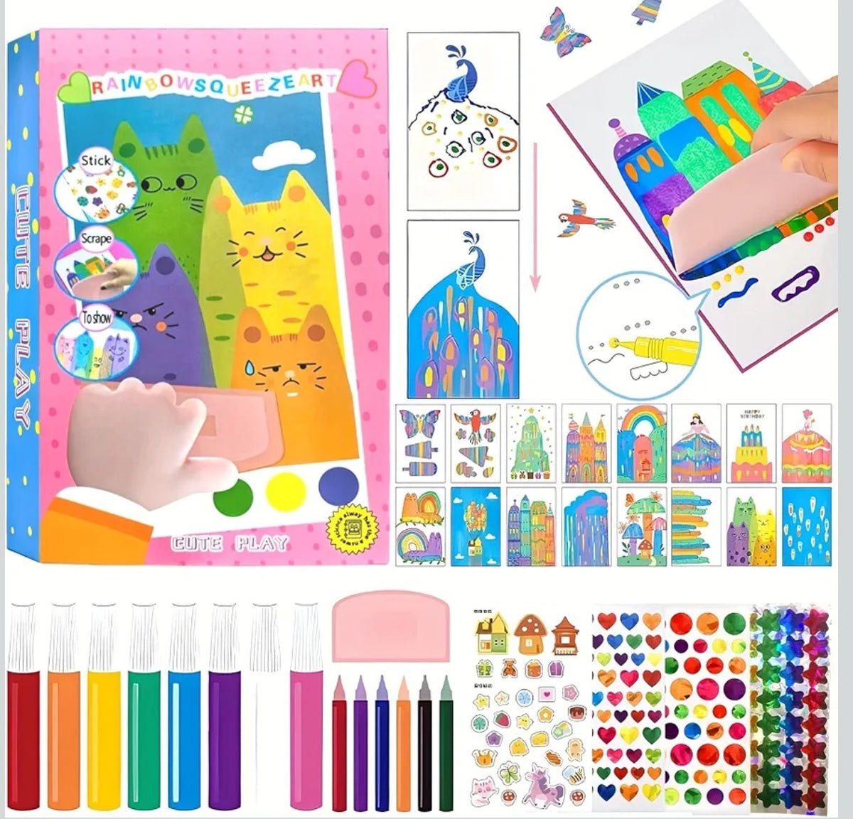 Rainbow Squeeze Art