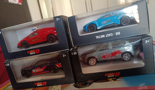Diecast metal cars