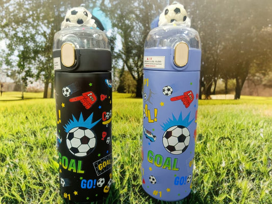 Football Theme Stainless Steel Water Bottle