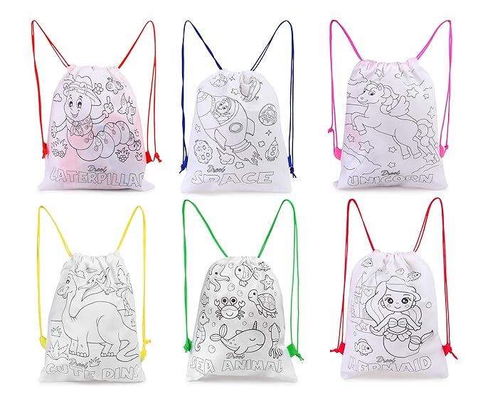 DIY Colour Backpacks (Random Designs)