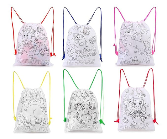 DIY Colour Backpacks (Random Designs)