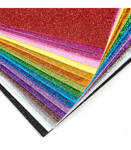 Glitter Foam Sheets (pack of 10) - A4 size