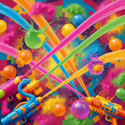 Holi Products Collection Icon - Vibrant & Clear