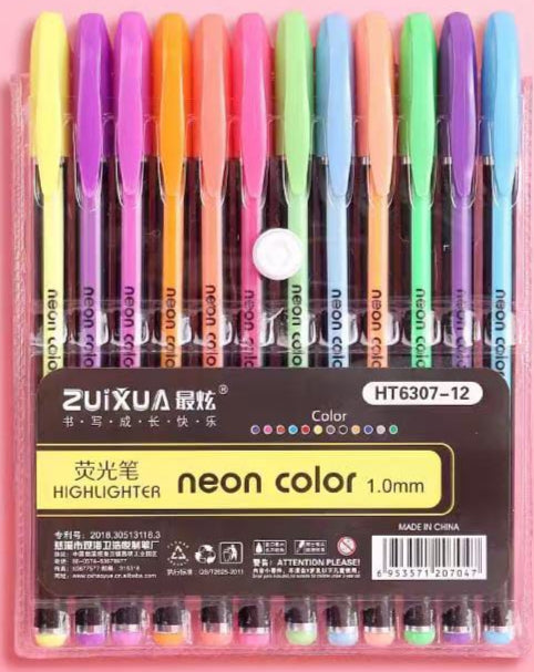 Neon Pens (pack of 12)