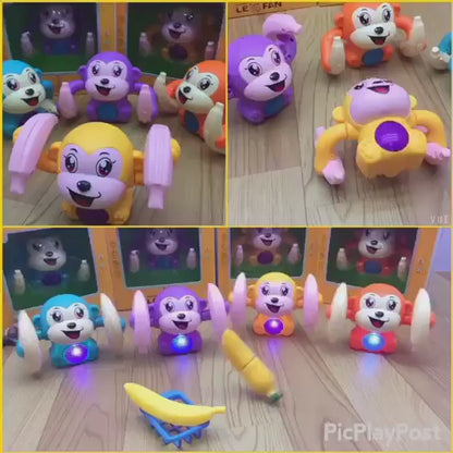 Monkey Toy with Musical, Dancing, Spinning, Rolling