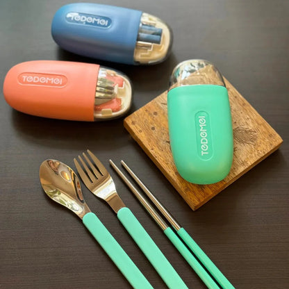 Stainless Steel Foldable Cutlery Set