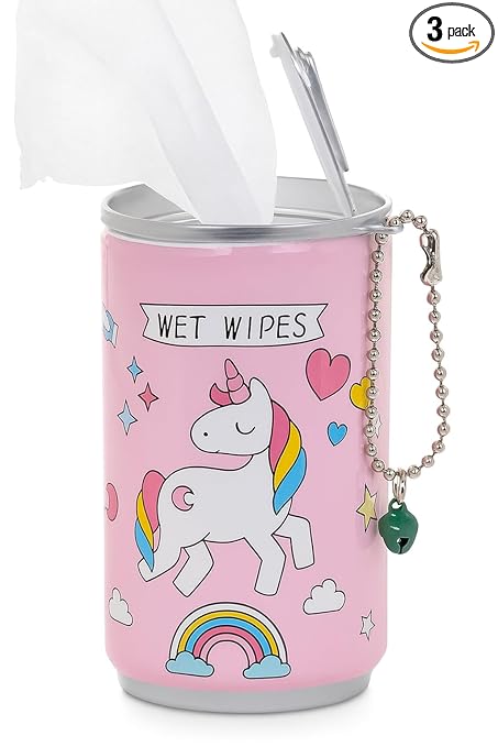 Mini Wet Wipes With Cartoon Print for Kids
